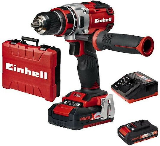Einhell TE-CD 18 Li BL Δραπανοκατσάβιδο Μπαταρίας Brushless 18V 2x2Ah