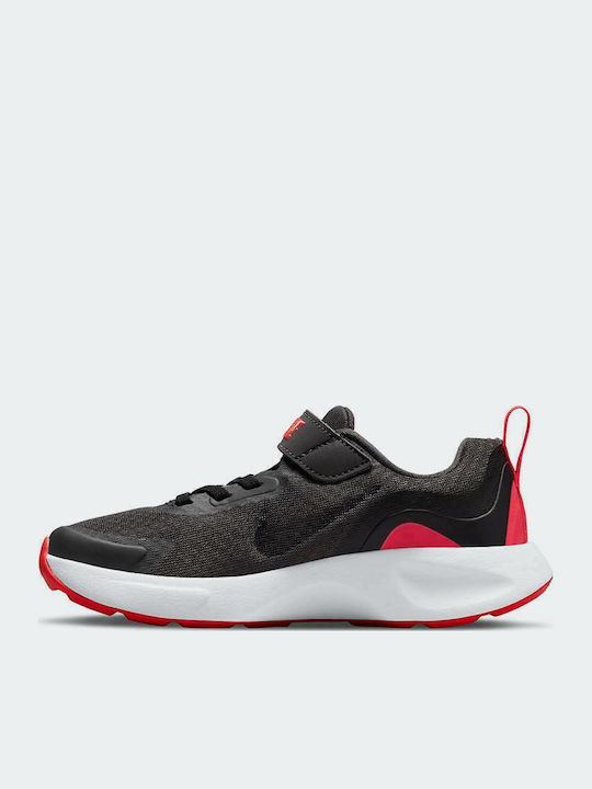Wearallday Kids Sports Shoes Running with Hoop & Loop Closure Gray