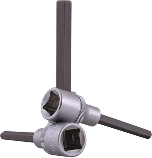 Force Allen Long 1/2'' Socket Long Walnut with Allen Head and Socket 1/2'' H10x100mm