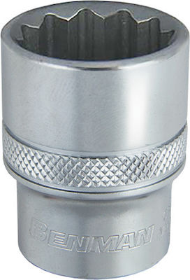 Benman Socket Phillips with Square Drive 1/2" Diameter 30mm