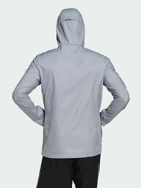 Adidas Own The Run Men's Winter Jacket Halo Silver