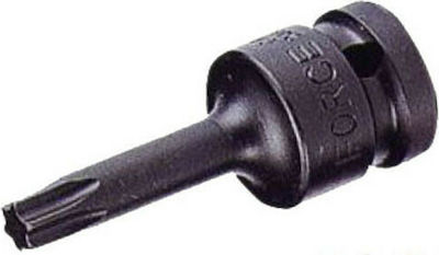 Force Bit-Stecknuss Pneumatisch mit Torx-Bit und Antriebsvierkant 1/2'' Größe T40x60mm 1Stück