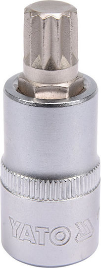 Yato Bit-Stecknuss mit Spline-Bit und Antriebsvierkant 1/2'' Größe M12x55mm 1Stück