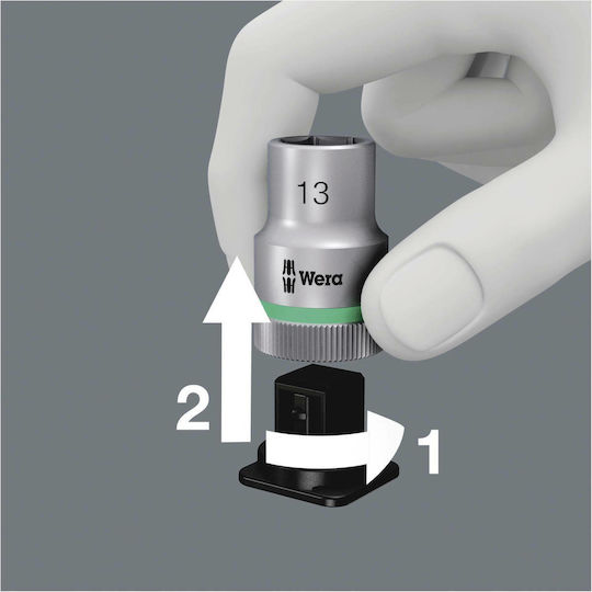 Wera Long Socket with Motor Allen and Socket 1/2'' Set 6pcs