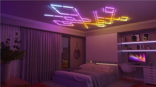 Nanoleaf Smart Neon Διακοσμητικό Φωτιστικό Lines Starter Kit LED RGB 9τμχ 27.8εκ.