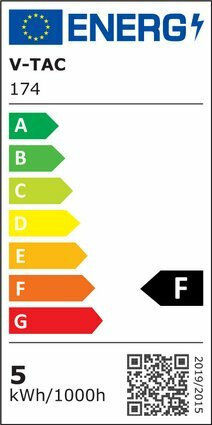 V-TAC VT-246 LED Bulb 5.5W for Socket E27 and Shape G45 Warm White 470lm