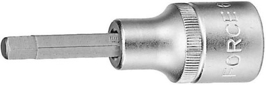 Force Allen socket 1/2'' Long Walnut with Allen Head and Socket 1/2'' H5x100mm