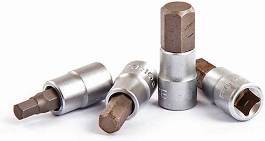 Force Cheie tubulară cu Vârf Torx și Patrat de Prindere 1/4'' Dimensiune T10x32mm 1buc