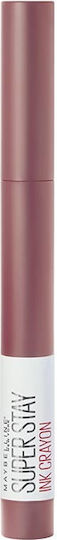 Maybelline Superstay Ink Crayon Long Lasting Pencil Lipstick Matte 15 Lead the Way 1.5gr