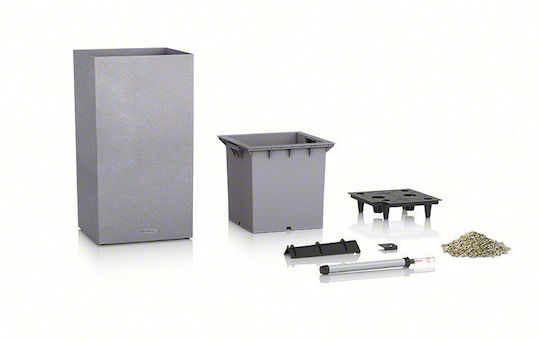 Lechuza Canto Stone High Self-watering Pot Plastic 30x30x56cm.