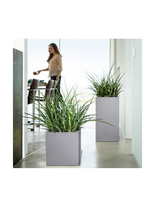 Lechuza Canto Stone High Self-watering Pot Plastic 30x30x56cm.