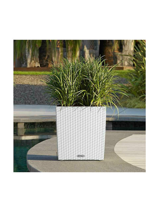 Lechuza Cube Cottage Auto-udare Ghiveci Plastic 29.5x29.5cm.