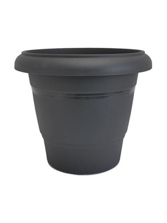 Plastona Festone Campana Flower Pot 49x40cm in Gray Color 10.04.0206C