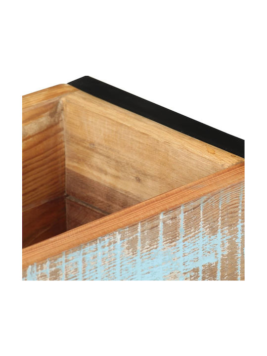 vidaXL Ζαρντινιέρα Ξύλινη Πολύχρωμη 60x20x68εκ.