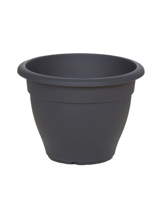 Miltoplast Skopelos Flower Pot 34x26cm Charcoal 613