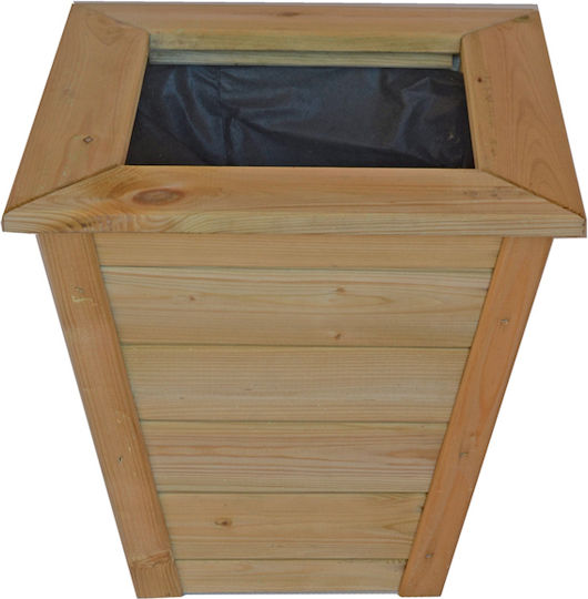 Showood Βέρνη Γλάστρα Ξύλινη Καφέ 30x45εκ.