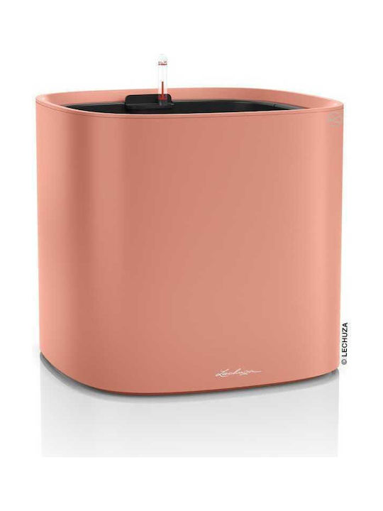 Lechuza Pila Planter Coral Red Γλάστρα Πλαστική Ροζ 35x35x33εκ.