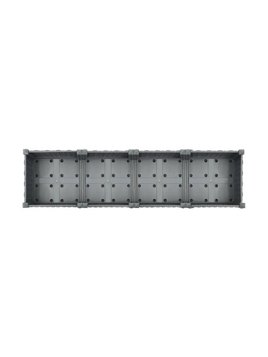 vidaXL Planter Box Plastic Gray 40x40x23cm.