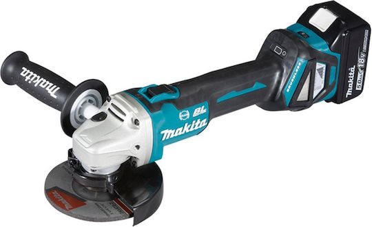 Makita Grinder 125mm Battery Brushless with Speed Control 2x5Ah