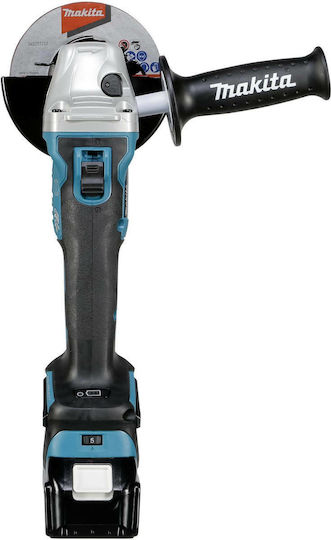 Makita Grinder 125mm Battery Brushless with Speed Control 2x5Ah