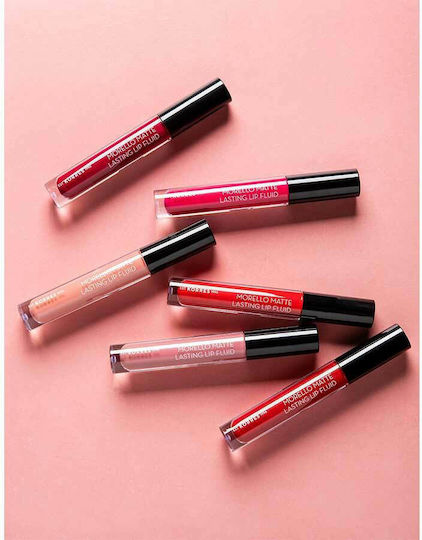 Korres Morello Matte Lasting Lip Fluid Дълготраен Течен Червило Мат 74 Фигура 3.4мл