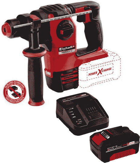 Einhell Herocco TE-18LI Impact Demolition Hammer Battery Brushless 18V Solo with Chuck SDS Plus