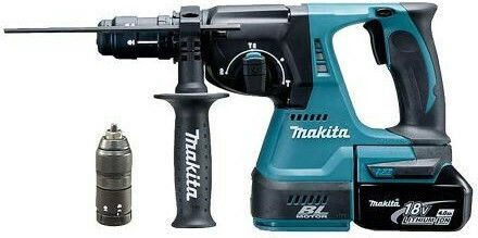 Makita DHR243RTJ Impact Demolition Hammer Battery Brushless 18V 2x5Ah with Chuck SDS Plus / Quick DHR243RTJ