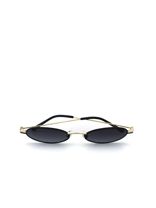 Opposit Sunglasses with Black Metal Frame and Black Gradient Lens TM583 S01