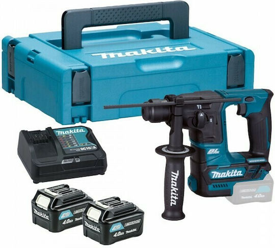 Makita HR166DSMJ Κρουστικό Σκαπτικό Πιστολέτο Μπαταρίας Brushless 12V 2x4Ah με Υποδοχή SDS Plus HR166DSMJ