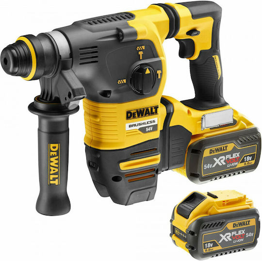 DEWALT DCH333X2 Impact Demolition Hammer Battery Brushless 54V 2x9Ah with Chuck SDS Plus DCH333X2