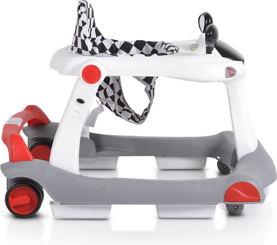 Cangaroo Chess Baby Walker with Music for 6+ Months White