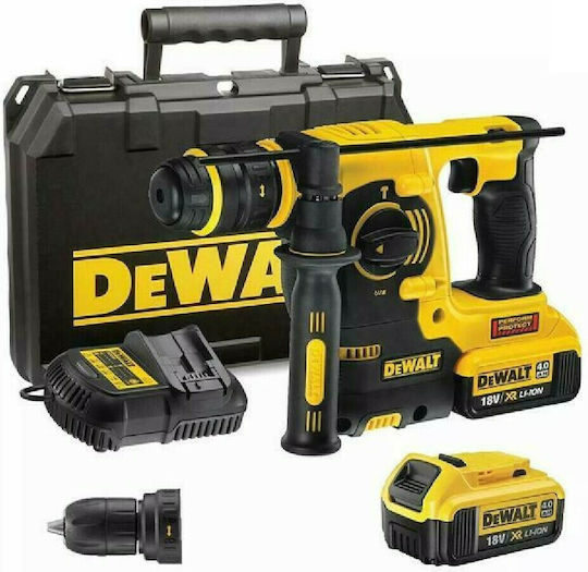 DEWALT DCH254M2 Percuție Ciocan rotopercutor Baterie 18V 2x4Ah cu Suport SDS Plus DCH254M2