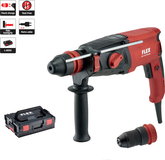 Flex CHE 2-28 R Impact Demolition Hammer Electric 800W with Chuck SDS Plus 461.490 461490
