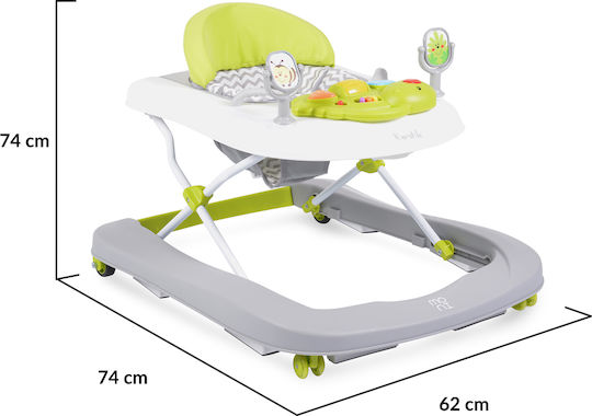 Cangaroo Ramble Baby Walker with Music for 6+ Months Green