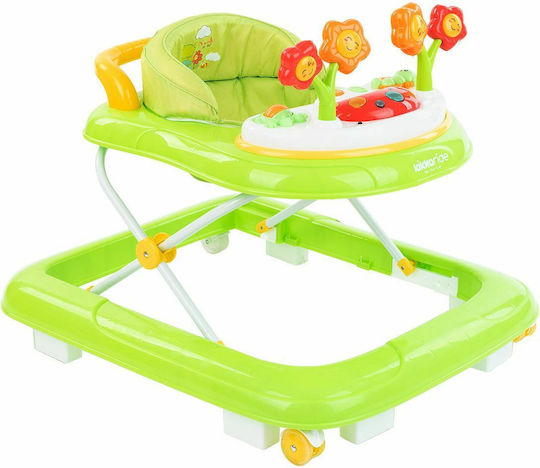 Kikka Boo Forest Baby Walker with Music for 6+ Months Green