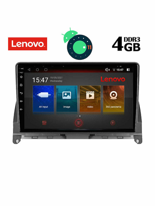 Lenovo Car-Audiosystem für Mercedes-Benz C Klasse 2007-2011 (Bluetooth/USB/AUX/WiFi/GPS/Apple-Carplay) mit Touchscreen 9" DIQ_SSX_9405