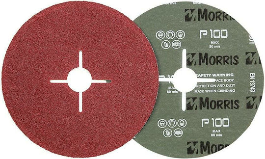 Morris Aluminium Oxide Fiber Foaiă de șlefuit cu excentric K80 115x115mm Set 1buc