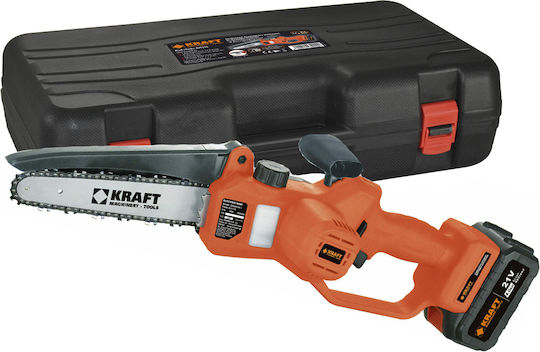 Kraft Battery Pruning Chainsaw 1x4Ah Brushless 21V 2.1kg With 20cm Blade