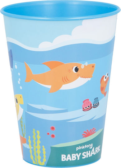 Stor Baby Cup Baby Shark made of Plastic Blue 260ml 13507