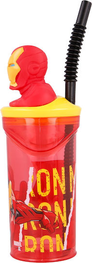 Stor Baby Cup Iron Man made of Plastic Red 360ml 57778