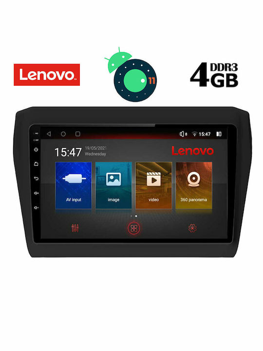 Lenovo Sistem Audio Auto pentru Suzuki Rapid 2017+ (Bluetooth/USB/AUX/WiFi/GPS/Apple-Carplay/Partitură) cu Ecran Tactil 9" DIQ_SSX_9686