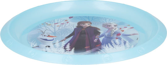 Stor Kinderteller Frozen Ii Blue Forest aus Plastik Blau