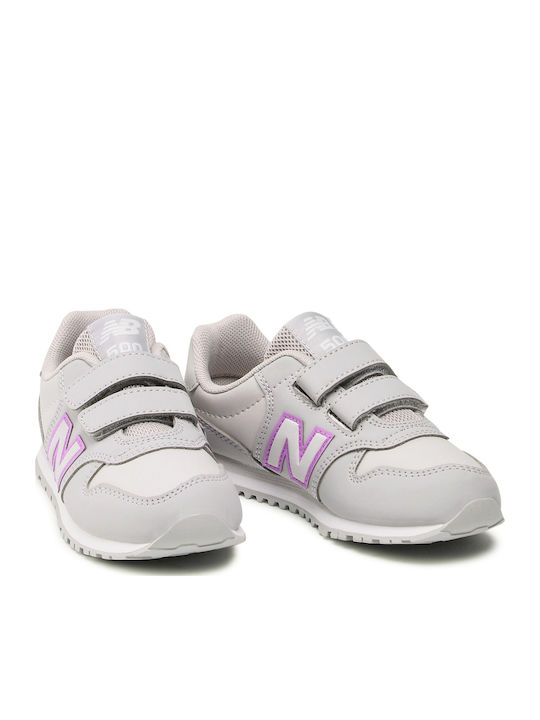 574 Classic 500 Kinder Sneaker Anatomisch mit Bügel- und Schleifenverschluss Grau