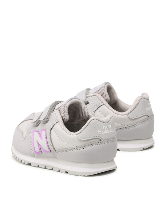 574 Classic 500 Kinder Sneaker Anatomisch mit Bügel- und Schleifenverschluss Grau