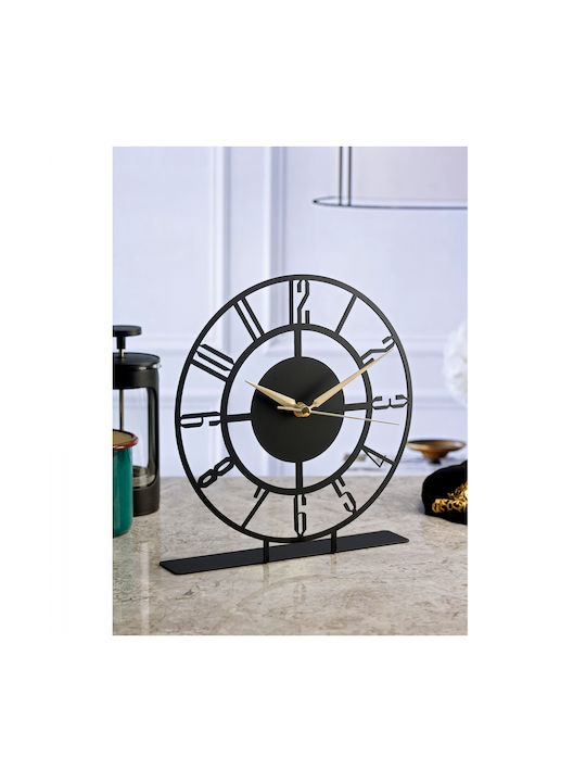 HomeMarkt Tabletop Clock Black HM7470