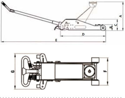 Express Car Jack with Lifting Height up to 33.2cm and Lifting Weight up to 2 Tons