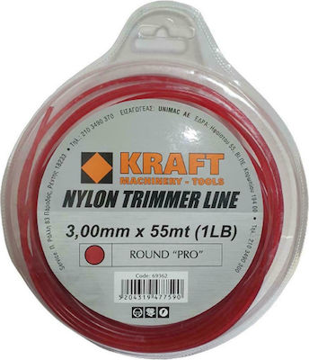 Kraft Pro Round Brush Cutter Trimmer Line 3mm 56m 69362