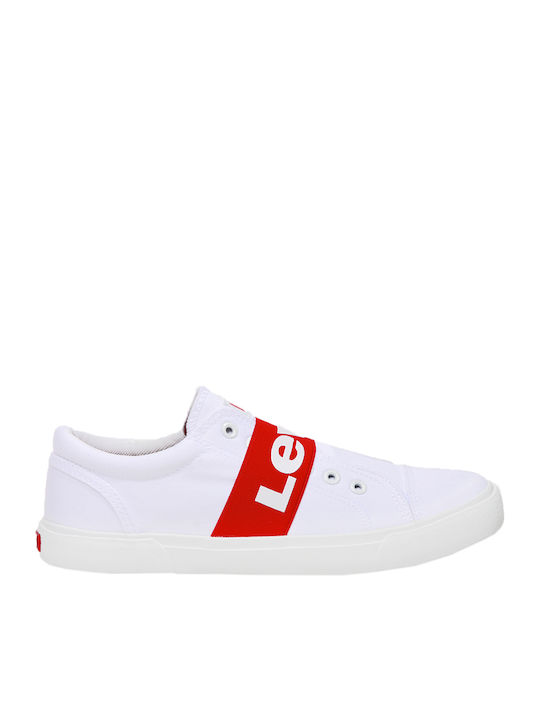 Bermuda Elastic Kids Sneakers Slip-on White