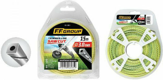 F.F. Group SawCut Serrated Brush Cutter Trimmer Line 3.3mm 45m 46090