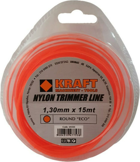 Kraft Eco Round Brush Cutter Trimmer Line 1.3mm 15m 69350